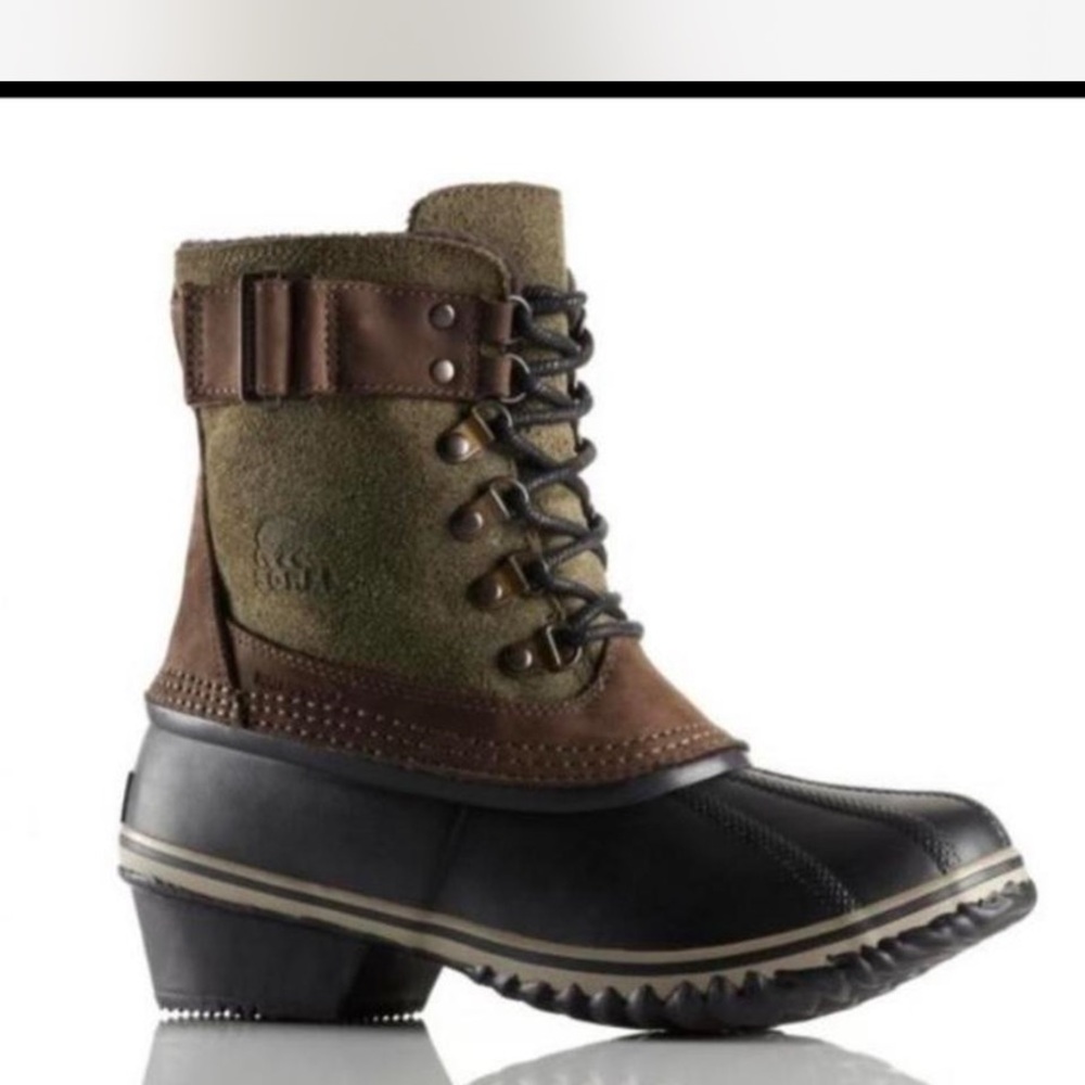 Sorel Black and Brown Insulated Boots